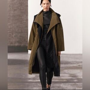 NWT ZARA JACKET. Long Mixed Trench ZW Collection💯Offers Welcomed🥰